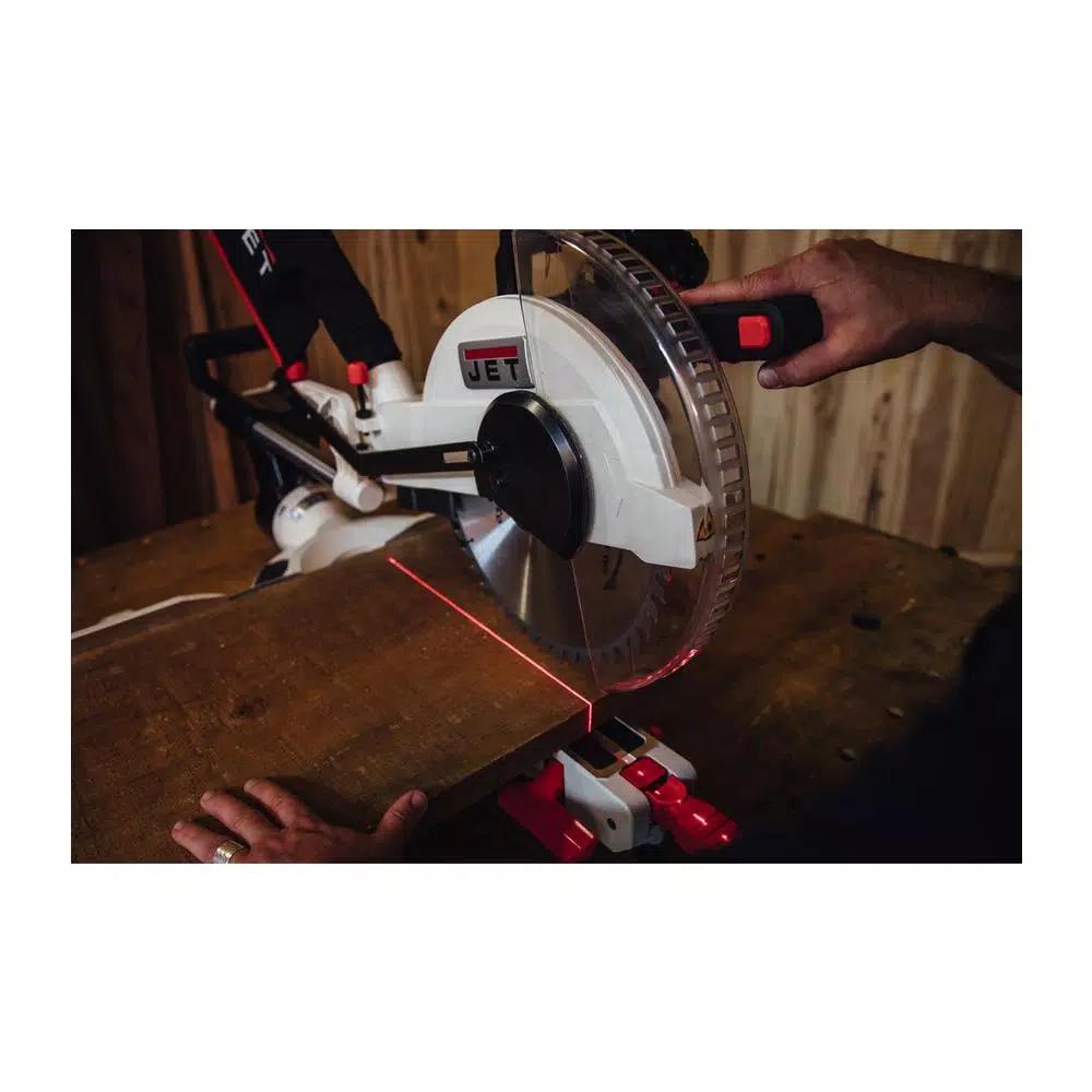 Jet 12 in. Dual Bevel Sliding Compound Miter Saw, 15 Amp