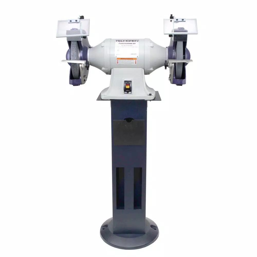 Palmgren 10 in. XP Bench Grinder with Pedestal Stand Combo