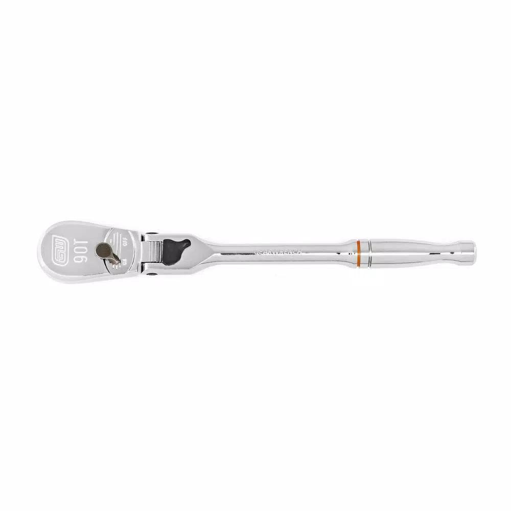GEARWRENCH 90-Tooth Locking Flex Head Teardrop Ratchet Set, 1/4 in. and 3/8 in. Drive, 2-Piece