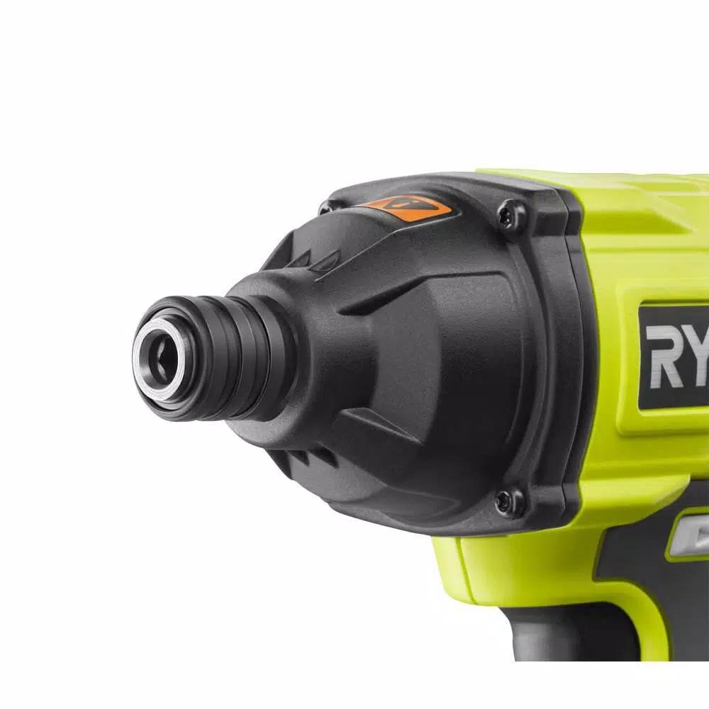 RYOBI 18V ONE+ Cordless 1/4 in. Impact Driver Kit with (2) 1.5 Ah Batteries, Charger, Bag, and 70-Piece Driving Kit