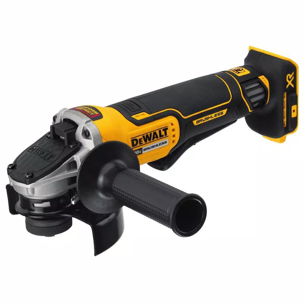DEWALT 20V MAX XR 4-1/2 in. Brushless Cordless Angle Grinder Kit with (2) 5.0 Ah Batteries & Charger