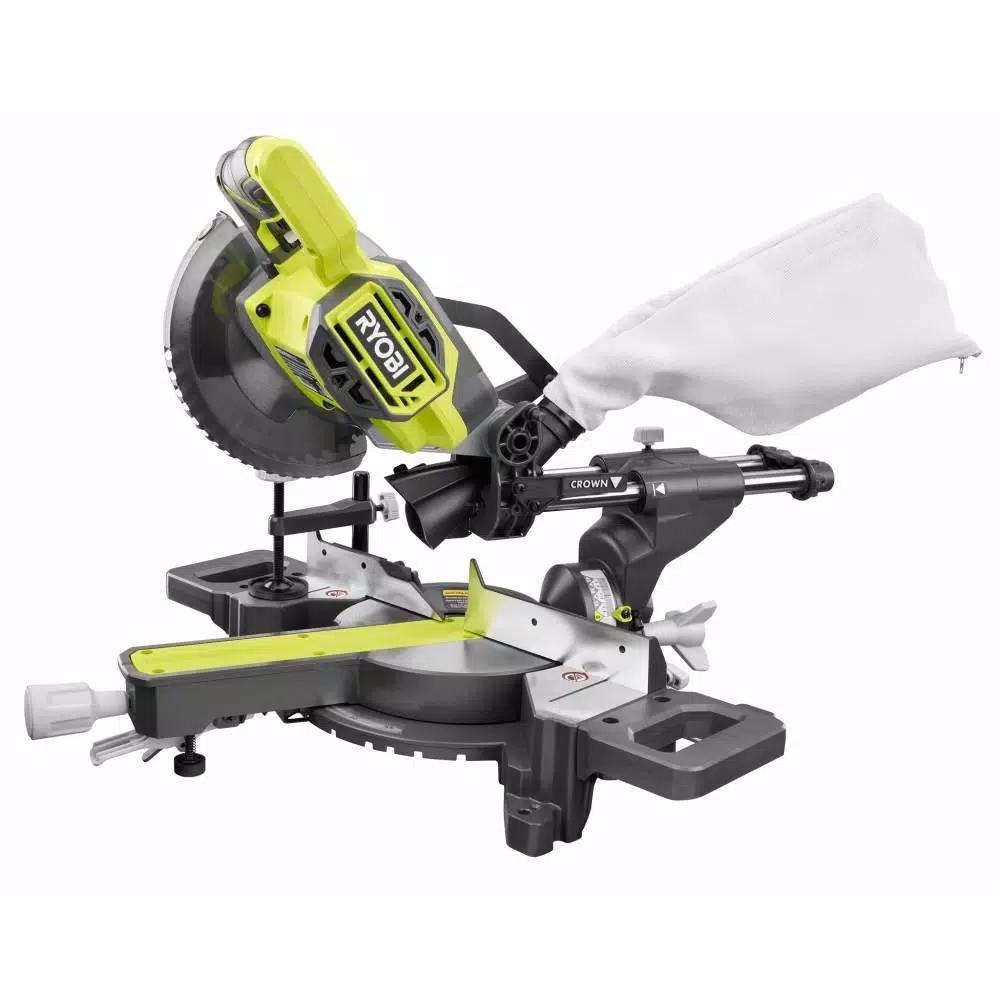 RYOBI 18V ONE+ 7-1/4 in. Sliding Compound Miter Saw, Cordless
