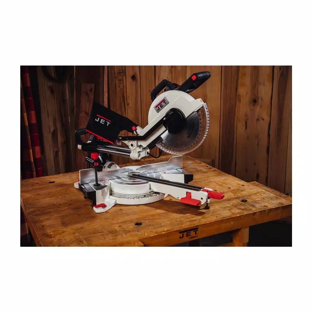 Jet 12 in. Dual Bevel Sliding Compound Miter Saw, 15 Amp