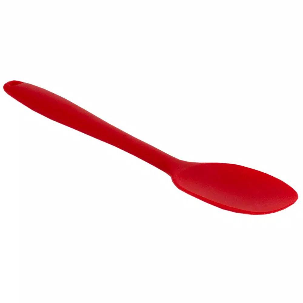 Unbranded Red Silicone Cooking Spoon - Heat Resistant Non-Stick Kitchen Utensil