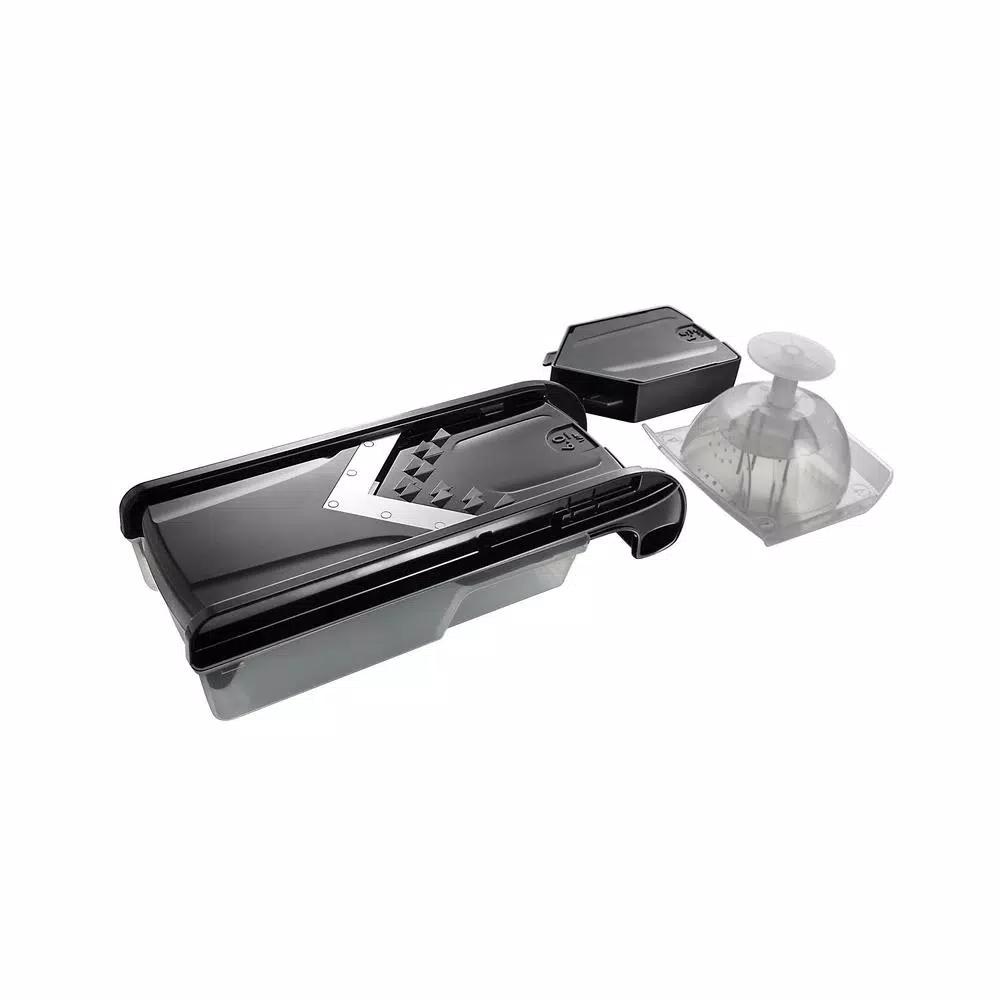 Simposh Easy V Mandoline Slicer with V-Shaped Stainless Steel Blade and Food Holder