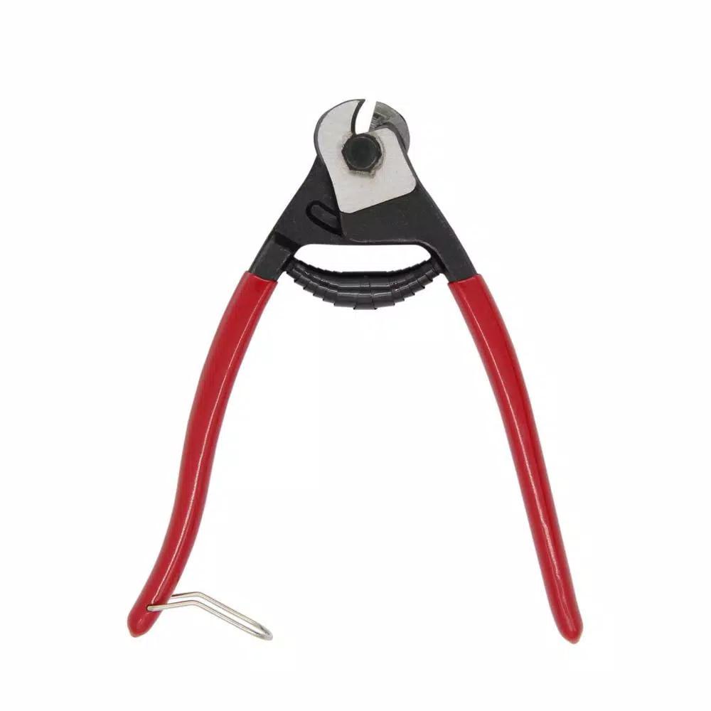 Everbilt 8 in. Wire Rope and Cable Cutter with Non-Slip Handle