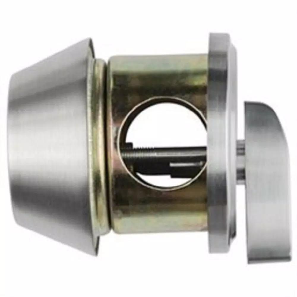 Universal Hardware Commercial ANSI Grade 1 Single Cylinder Heavy-Duty Industrial Deadbolt, Satin Chrome, 2-3/4 in. Backset