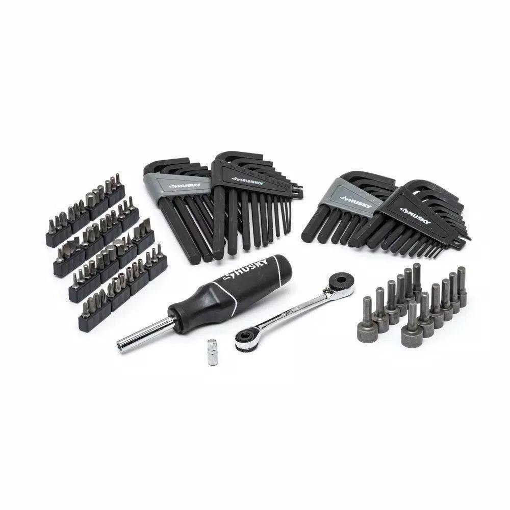 Husky 432-Piece Mechanics Tool Set with 1/4 in, 3/8 in, and 1/2 in. Drive Sockets and Wrenches