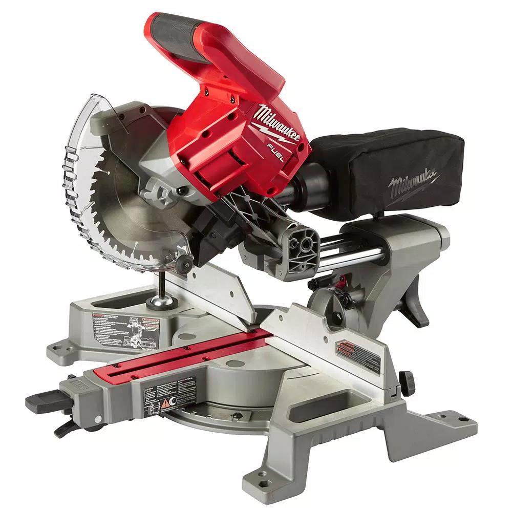 Milwaukee M18 FUEL 7-1/4 in. Dual Bevel Sliding Compound Miter Saw with 8.0 Ah Battery