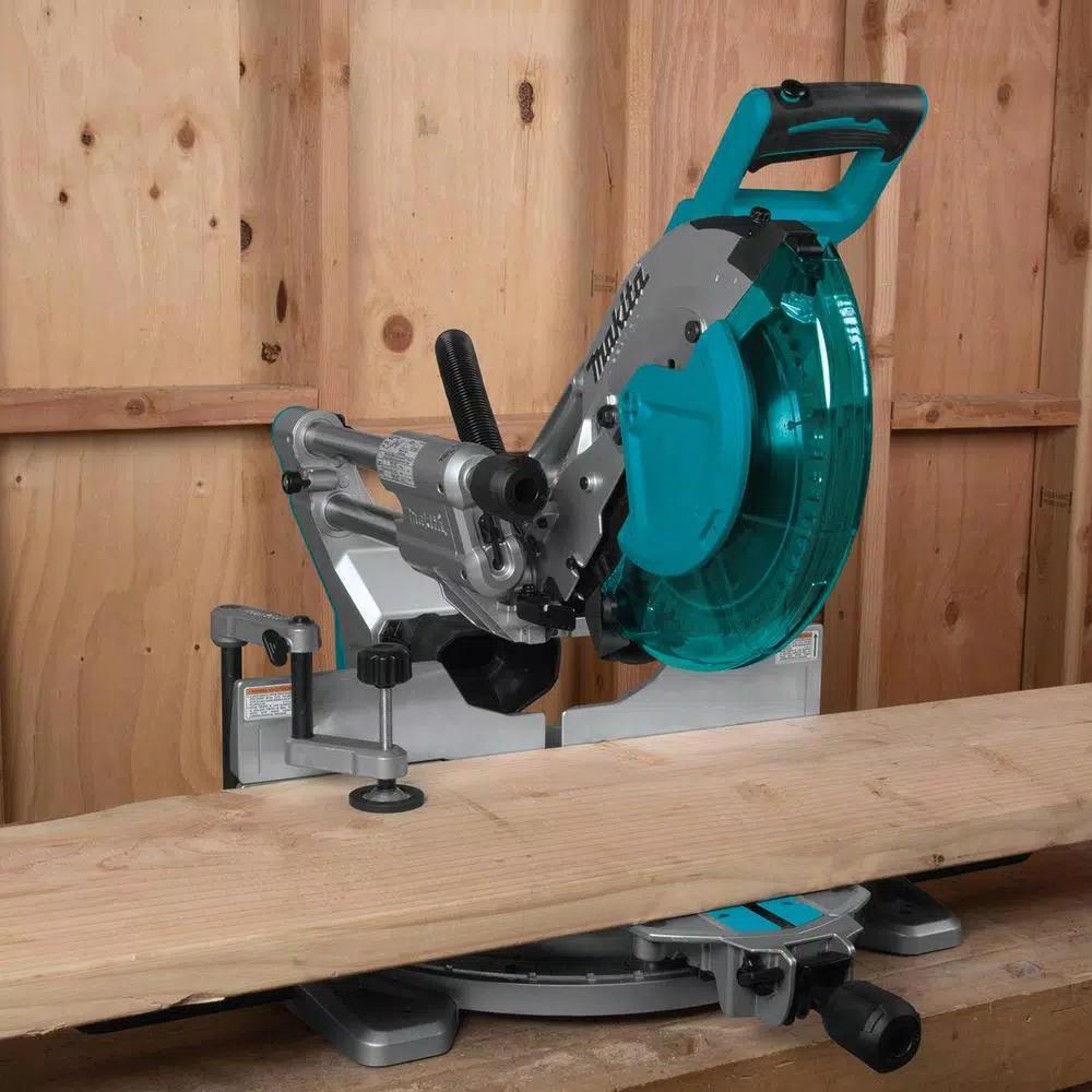 Makita 10 in. Dual Bevel Sliding Compound Miter Saw with Laser & Bonus 16-Gauge Finish Nailer