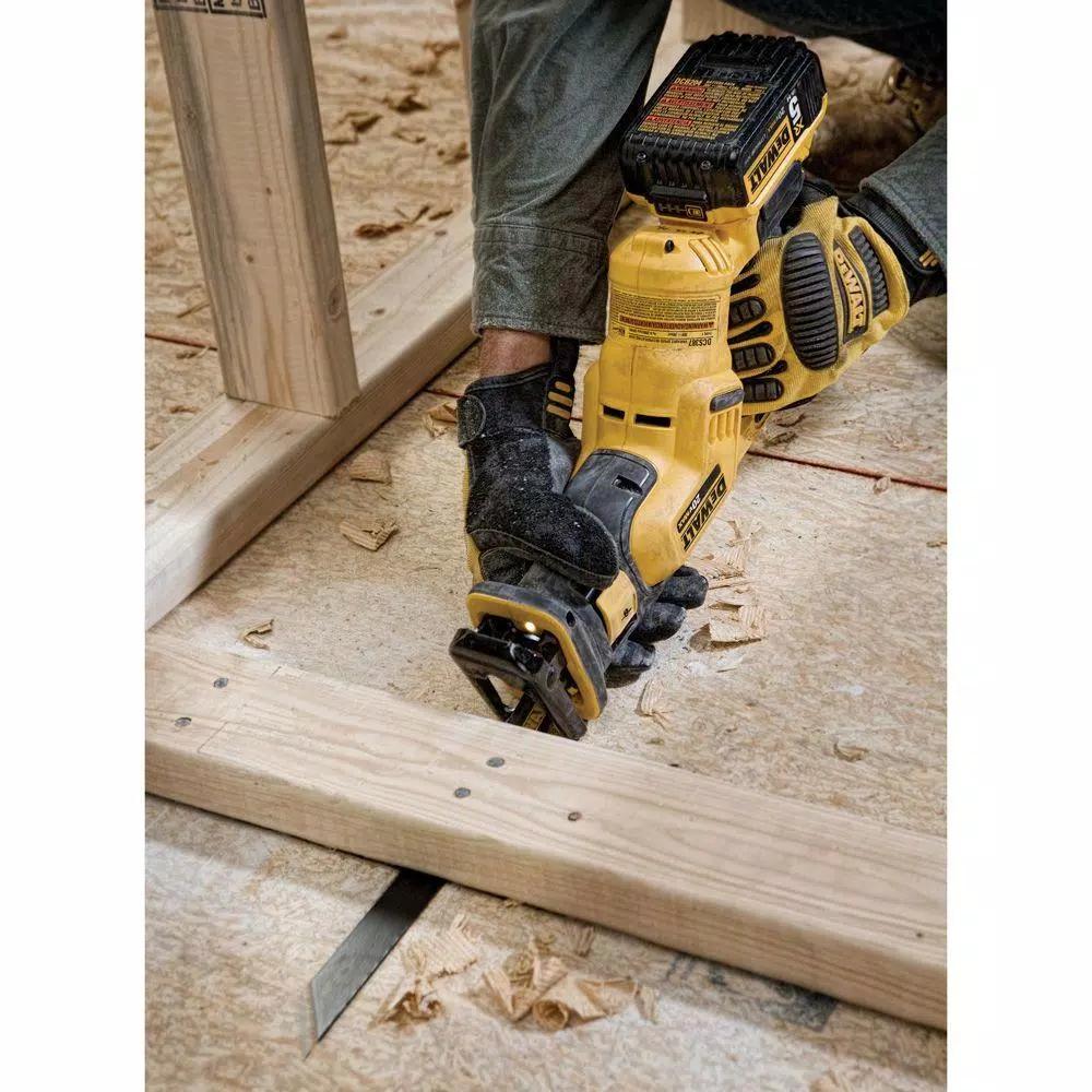 DEWALT 20V MAX Cordless Compact Reciprocating Saw Kit with (2) 5.0 Ah Batteries and Charger