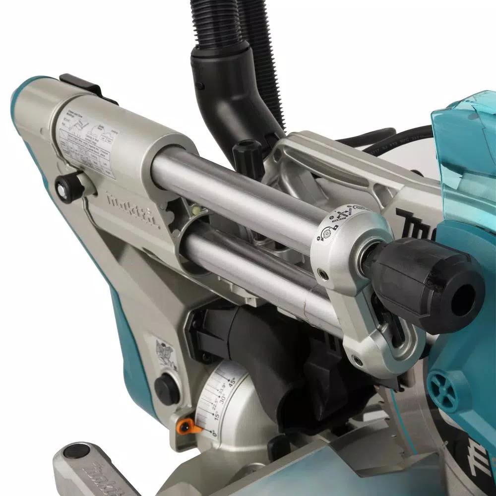 Makita 10 in. Dual Bevel Sliding Compound Miter Saw with Laser & Bonus 16-Gauge Finish Nailer
