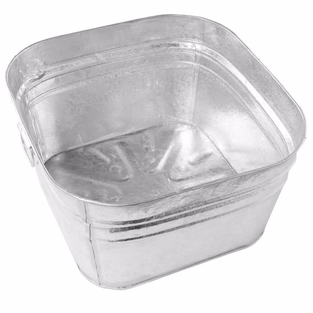 Behrens 15.5 Gallon Hot Dipped Galvanized Steel Square Utility Tub