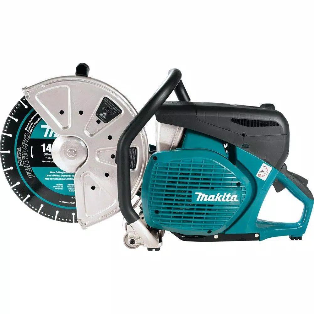 Makita 14 in. 76cc 4-Stroke Gas Power Cutter with Bonus 14 in. Segmented Rim Diamond Blade