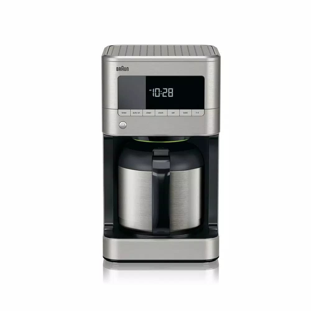 Braun Brew Sense 10-Cup Stainless Steel Drip Coffee Maker with Thermal Carafe
