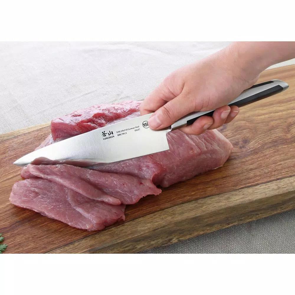 Cangshan X Series 8 in. German Steel Forged Chef's Knife, Full Tang Stainless Steel
