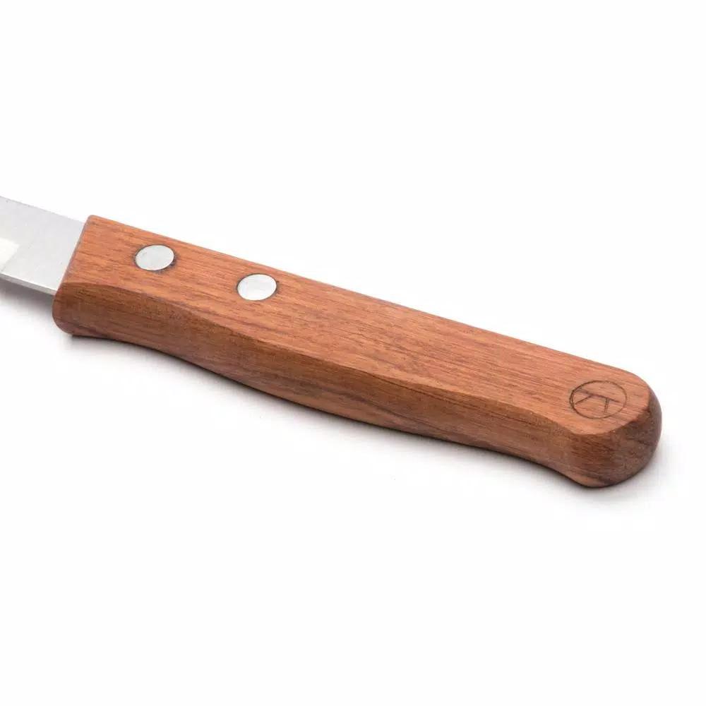 Outset Rosewood 6-Piece Stainless Steel Steak Knife Set with Serrated Edges