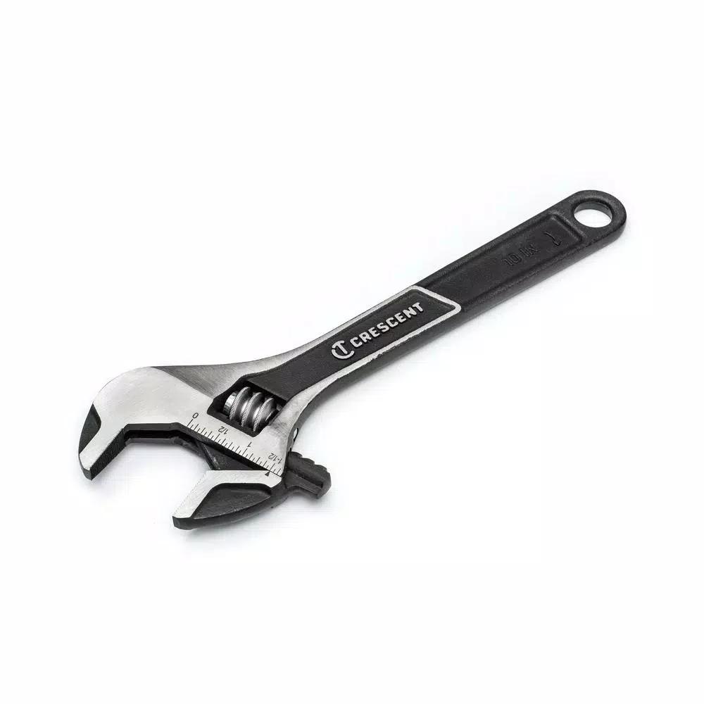 Crescent 4-Piece Adjustable Wrench Set, 6 in. and 10 in. Wide Jaw and Normal Jaw