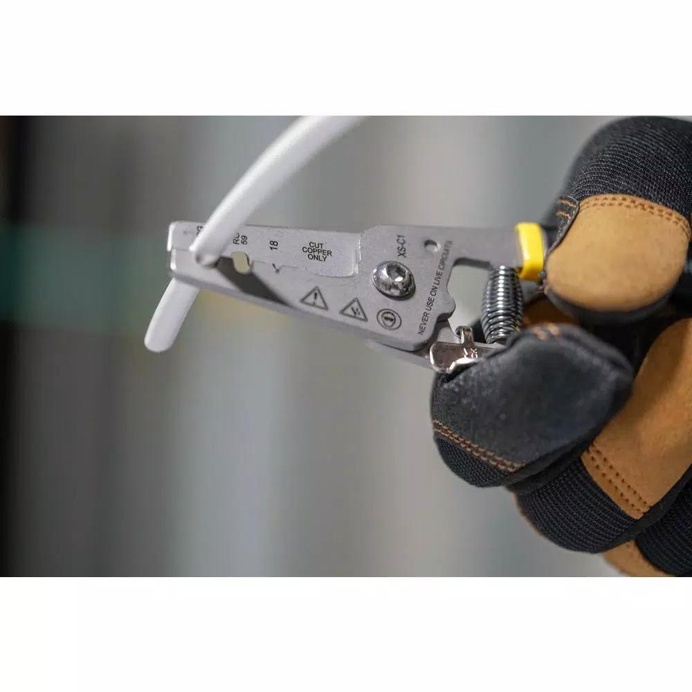 Southwire XS-C1 Stainless Steel Coax Cable Cutter and Stripper for RG59, RG6, and RG6Q
