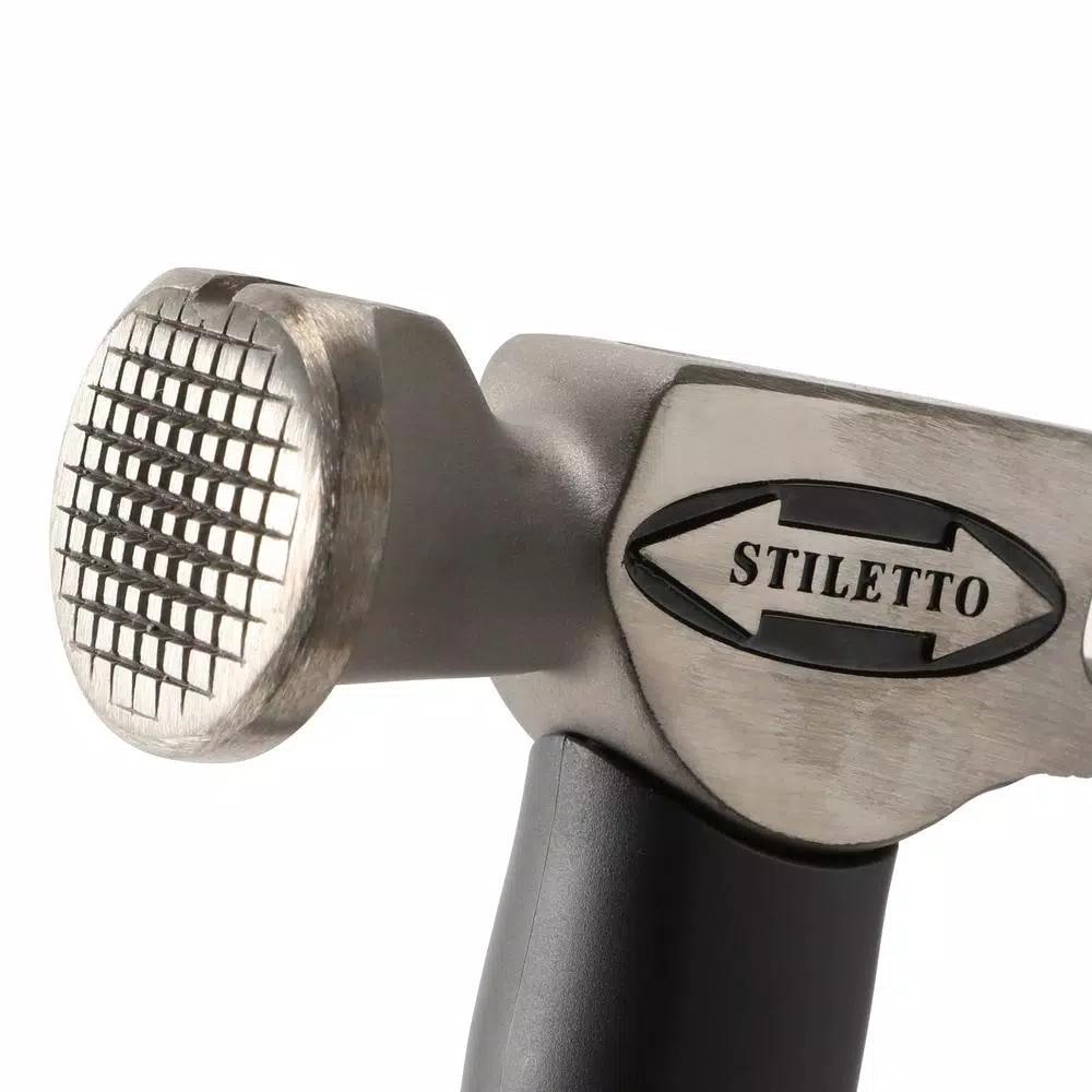 Stiletto Tools DryAxe9F 9 oz. Titanium Drywall Axe Hammer with 13 in. Fiberglass Handle