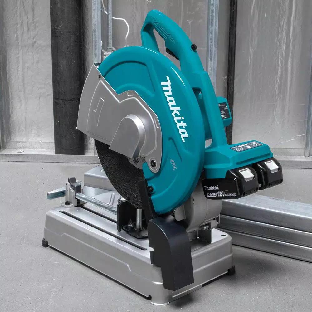 Makita 18V X2 LXT Brushless 14 in. Cordless Cut-Off Saw Kit with 5.0 Ah Batteries and Charger