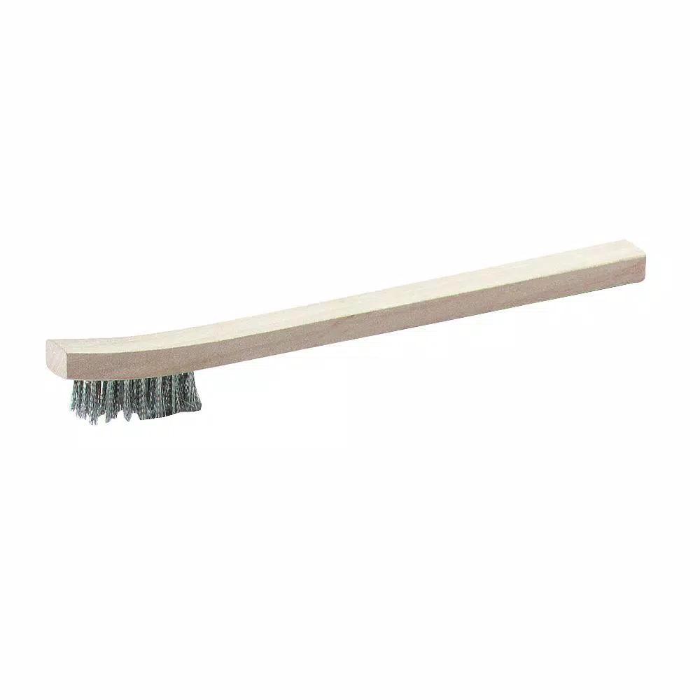 Carlisle 7.25 in. Stainless Steel Bristle Wood Handled Utility Toothbrush Brush, Case of 36