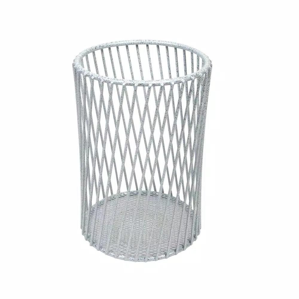 Laura Ashley Speckled Cutlery Basket - White Utensil Holder