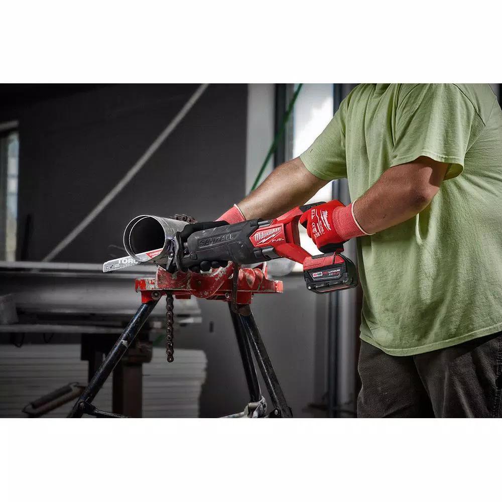 Milwaukee M18 FUEL 18V Brushless Reciprocating Saw Kit with 5.0 Ah Battery, Charger, and Case