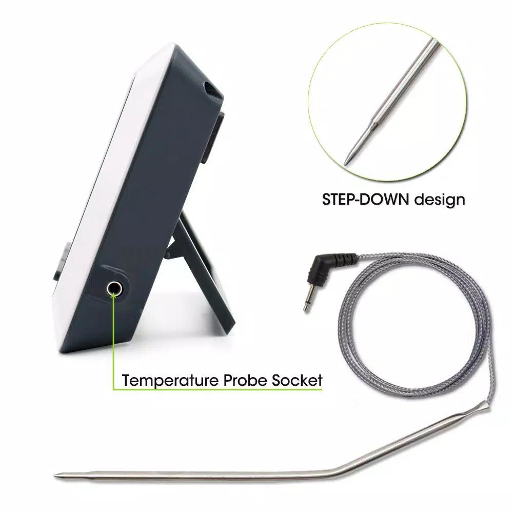 ThermoPro TP-04 Digital Meat Thermometer with Large LCD, 40 in. Stainless Steel Probe & Magnetic Backing