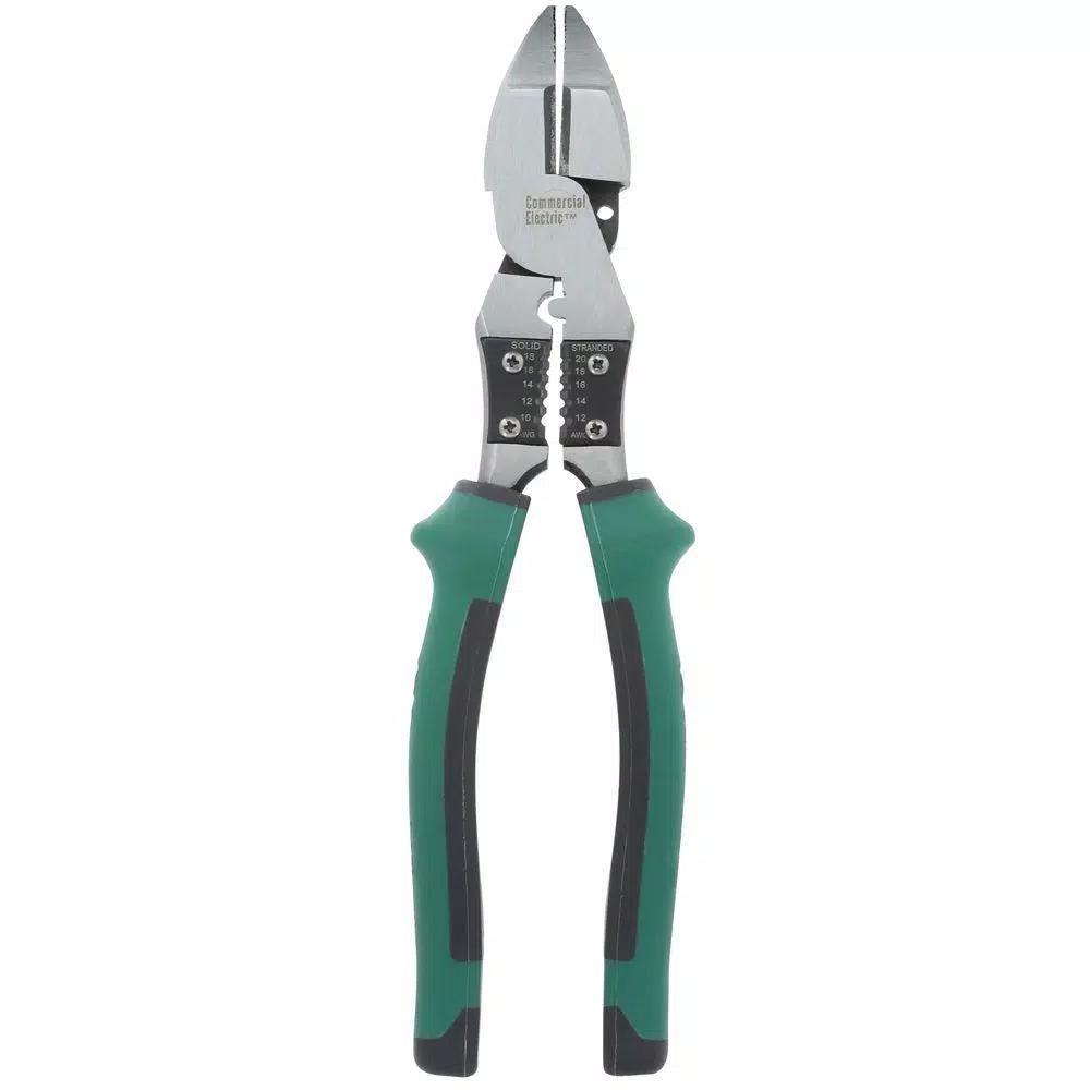 Commercial Electric 7-Piece Electrician's Tool Set with Pouch and Linesman Pliers