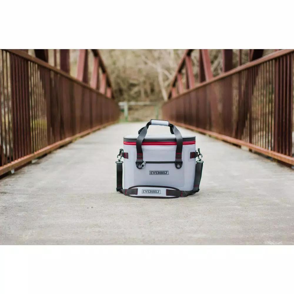 Everbilt 30-Can Soft-Sided Cooler Bag with Waterproof Zipper - 10.46 Qt.