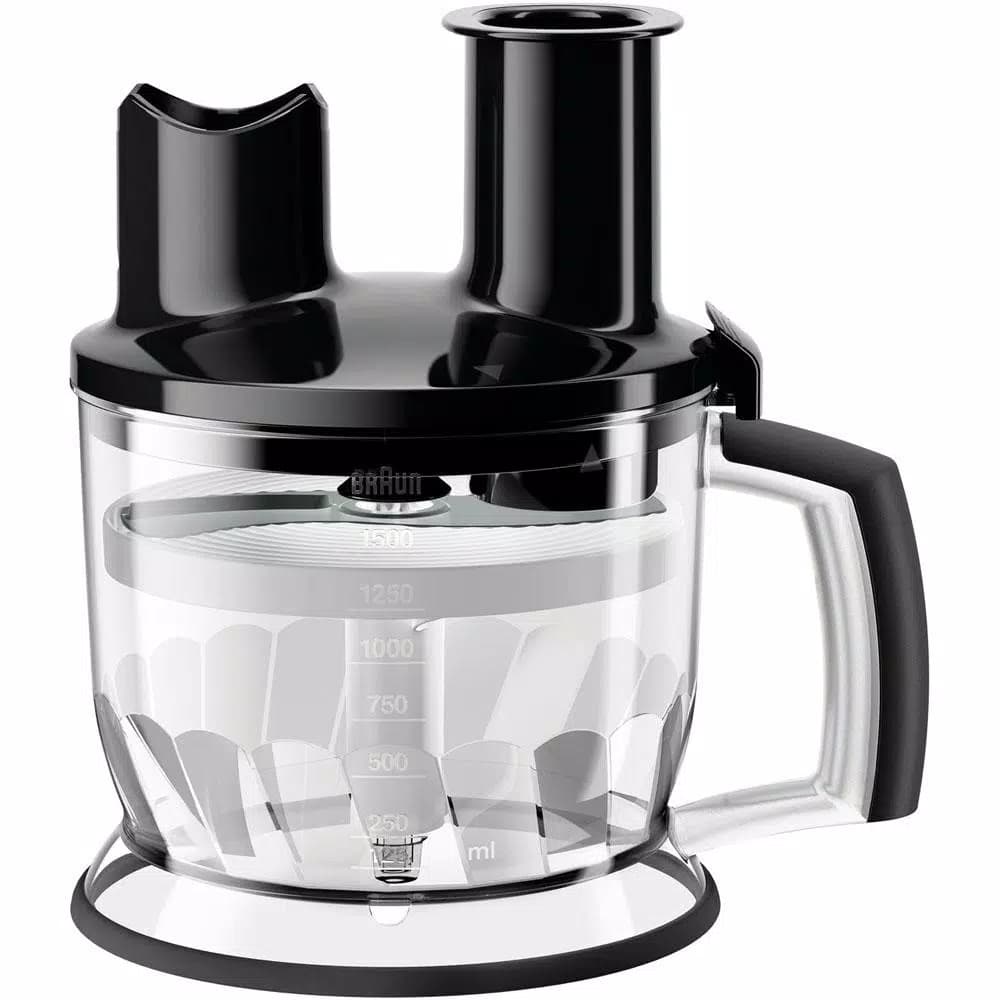 Braun 6-Cup Food Processor Attachment for MultiQuick Hand Blenders, Black