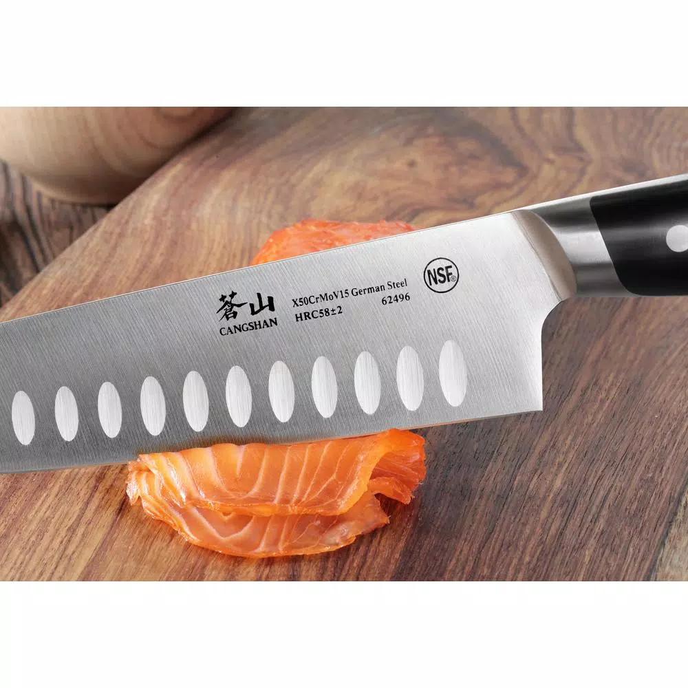 Cangshan Z Series 7 in. Santoku Knife - Forged German Stainless Steel with Ergonomic Handle