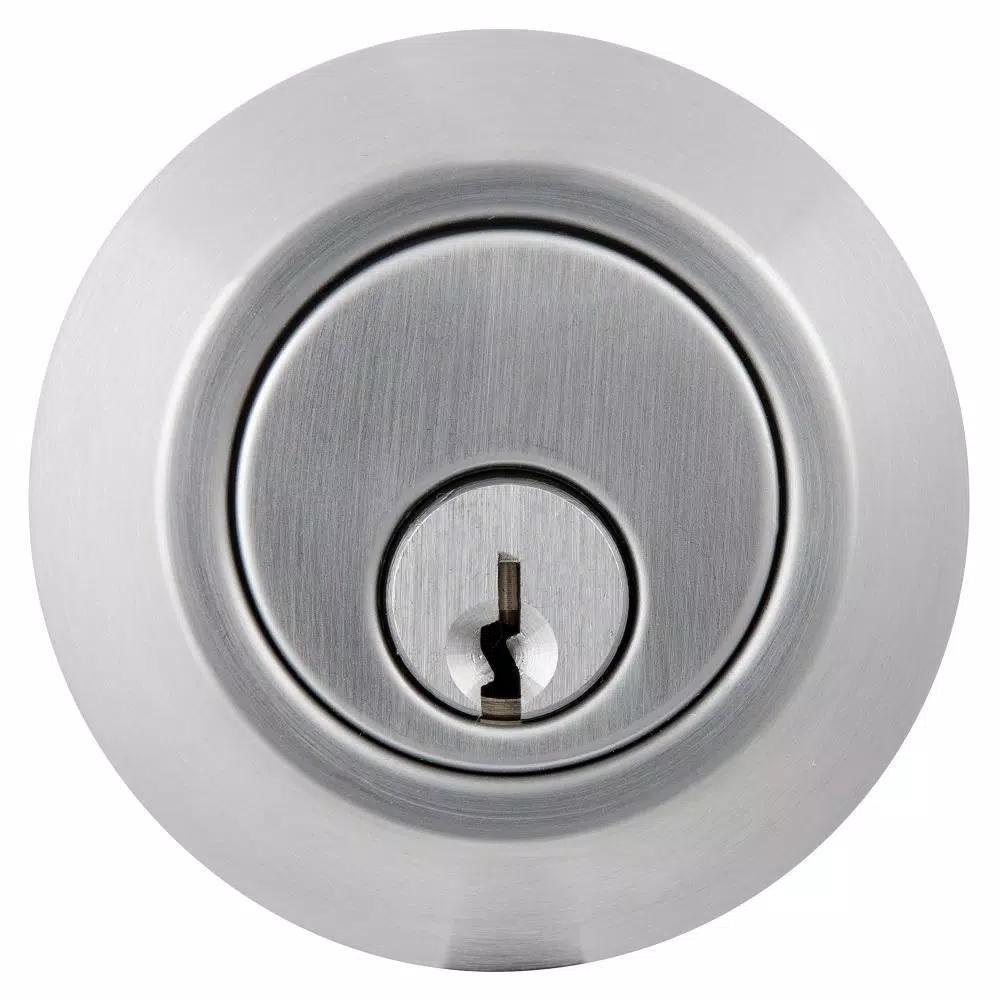 Universal Hardware Commercial ANSI Grade 1 Single Cylinder Heavy-Duty Industrial Deadbolt, Satin Chrome, 2-3/4 in. Backset