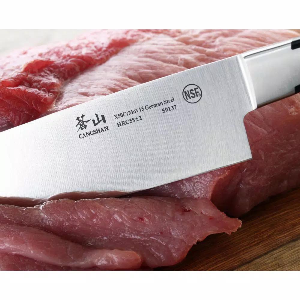 Cangshan X Series 8 in. German Steel Forged Chef's Knife, Full Tang Stainless Steel
