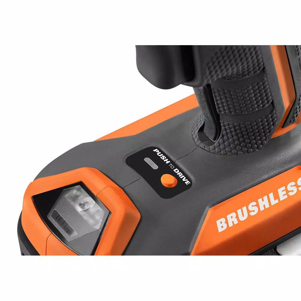 RIDGID 18V Cordless Brushless Drywall Screwdriver with Collated Attachment and Nose Cone (Tool Only)