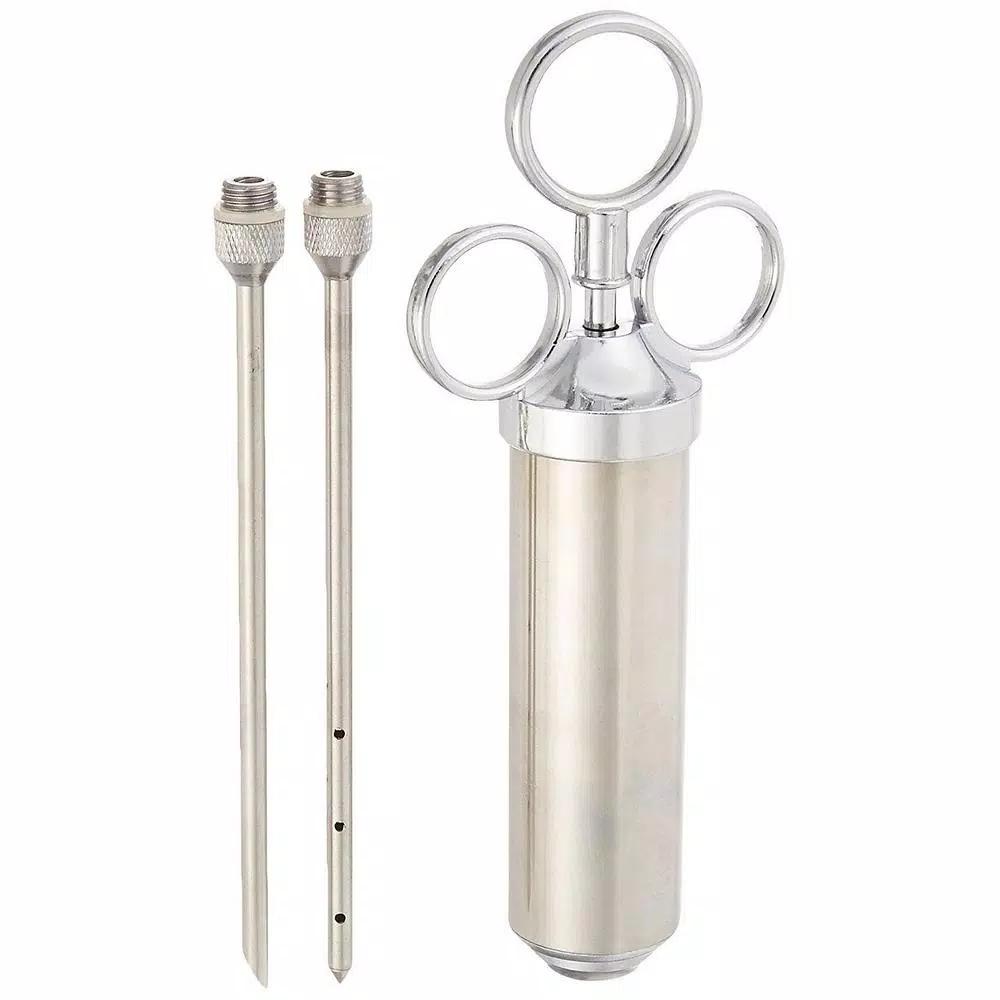 Bayou Classic 2 oz. Stainless Steel Seasoning Injector with Two Specialized Needles