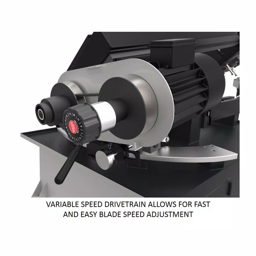 Jet 8 in. x 13 in. 1-1/2 HP Variable Speed Metalworking Bandsaw, 115V/230V