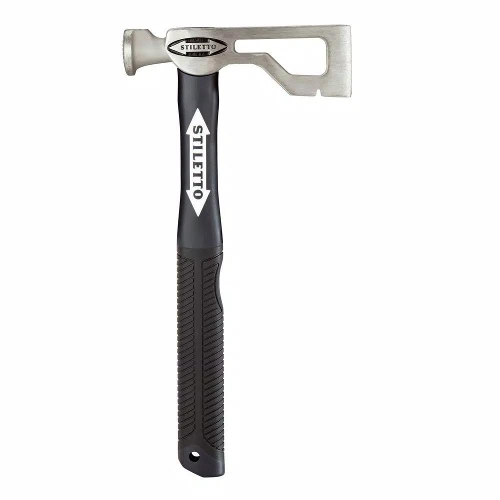 Stiletto Tools DryAxe9F 9 oz. Titanium Drywall Axe Hammer with 13 in. Fiberglass Handle