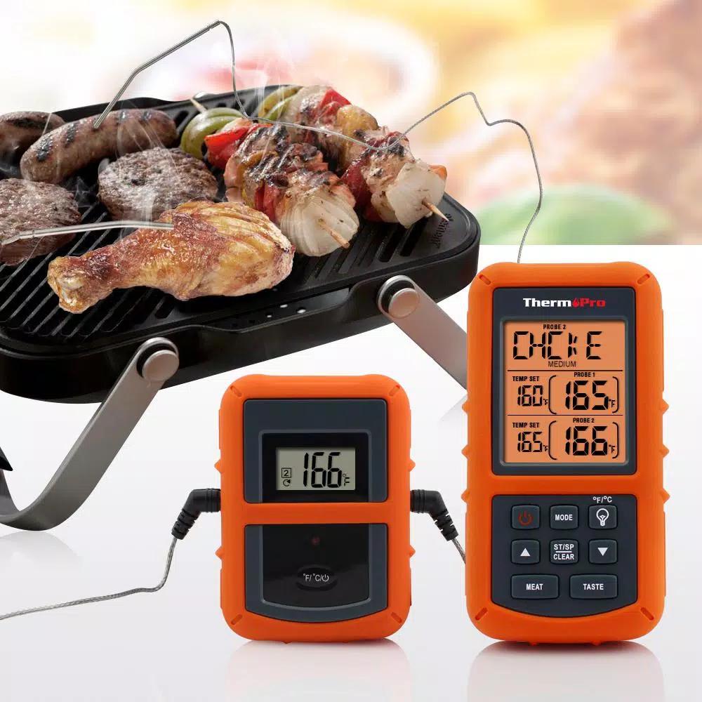 ThermoPro TP20 Wireless Digital Meat Thermometer with Dual Probes for BBQ Smoker Grill and Oven