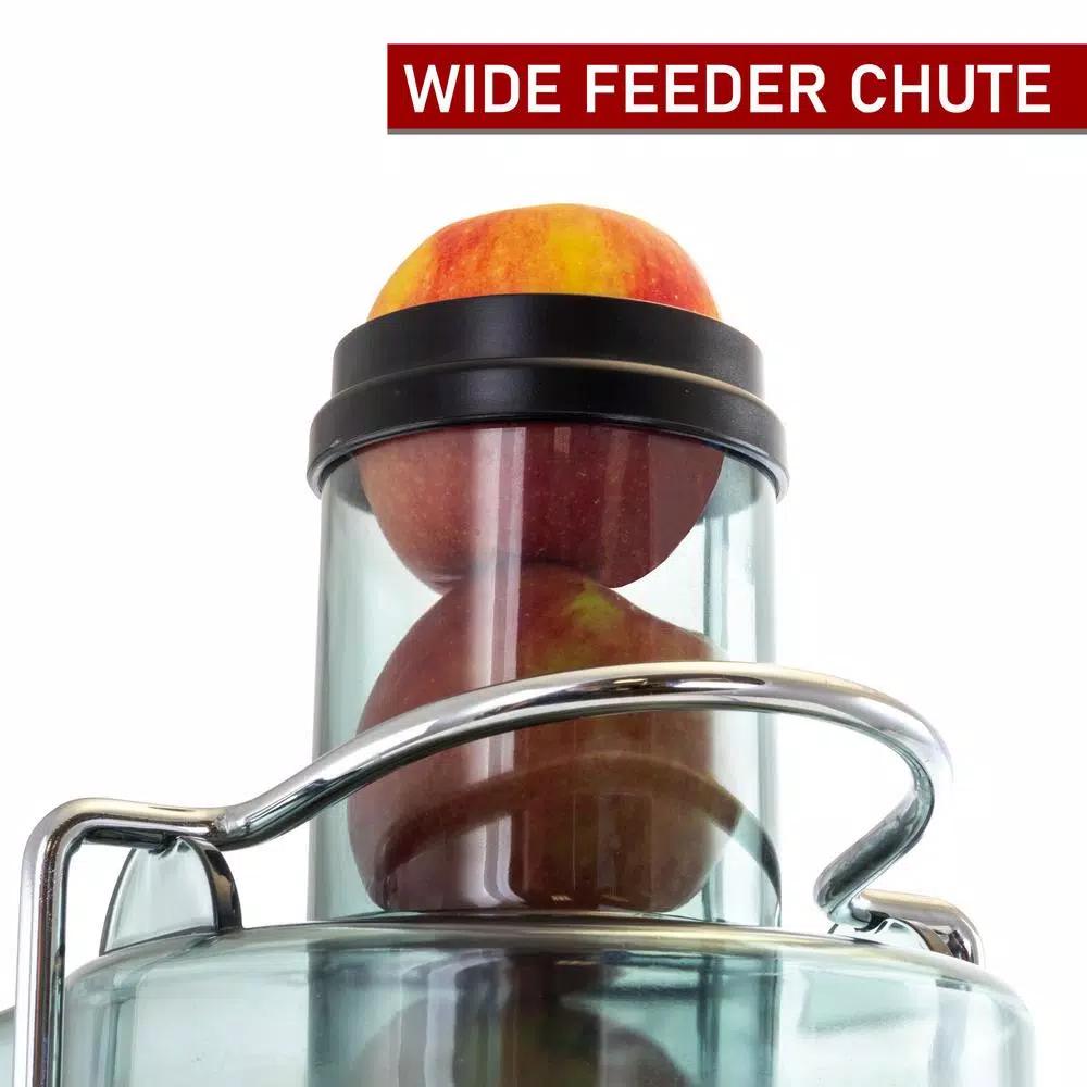 Megachef Stainless Steel Centrifugal Juicer, 800W Dual Speed Juice Extractor