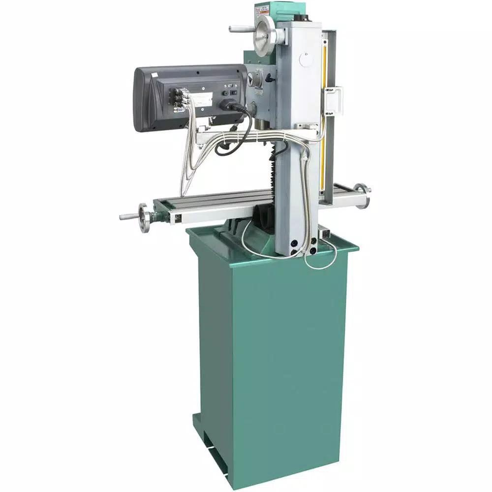 Grizzly Industrial 1 HP Mill/Drill with Stand, R-8 Spindle, and Digital Read Out (DRO)