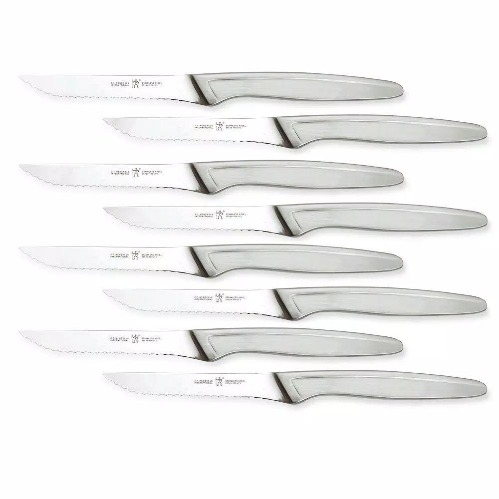 Henckels J.A. Henckels International 8-Piece Stainless Steel Serrated Steak Knife Set