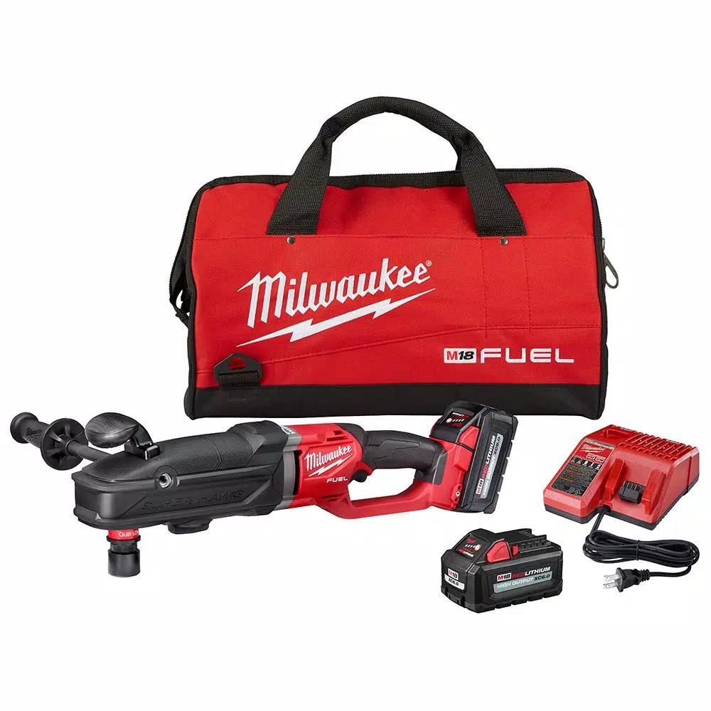 Milwaukee M18 FUEL Gen 2 SUPER HAWG 7/16 in. Right Angle Drill QUIK-LOK Kit