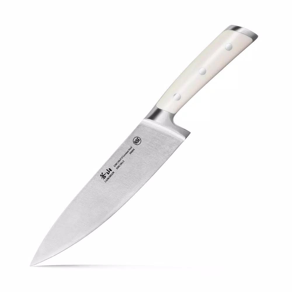 Cangshan S1 Series 8 in. Chef's Knife, Full Tang German X50Cr15MoV Stainless Steel