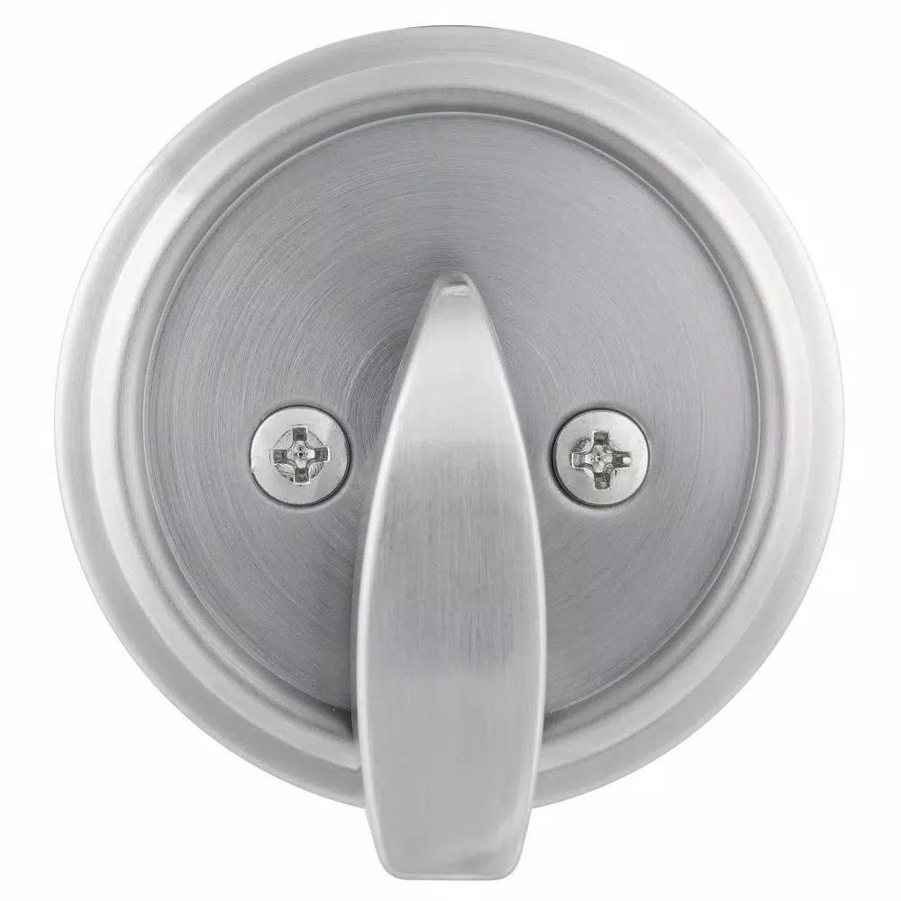 Universal Hardware Commercial ANSI Grade 1 Single Cylinder Heavy-Duty Industrial Deadbolt, Satin Chrome, 2-3/4 in. Backset
