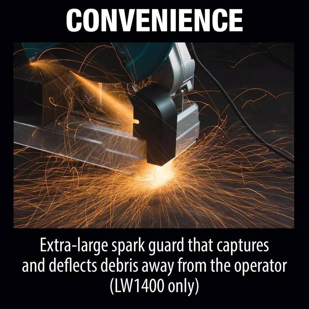 Makita 14 in. Cut-Off Saw, 15 Amp, Tool-Less Wheel Change, LW1400