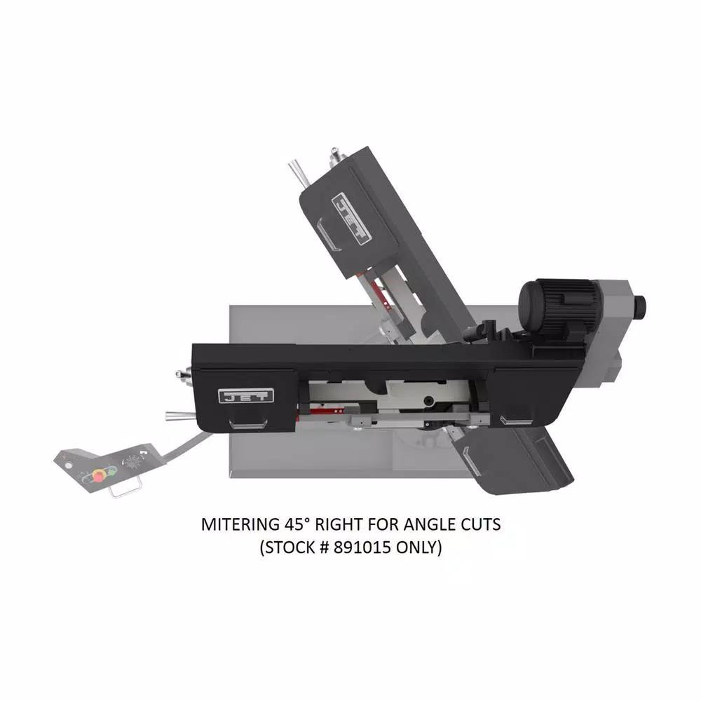 Jet 8 in. x 13 in. Metalworking Variable Speed Mitering Bandsaw, 1-1/2 HP, 115/230V