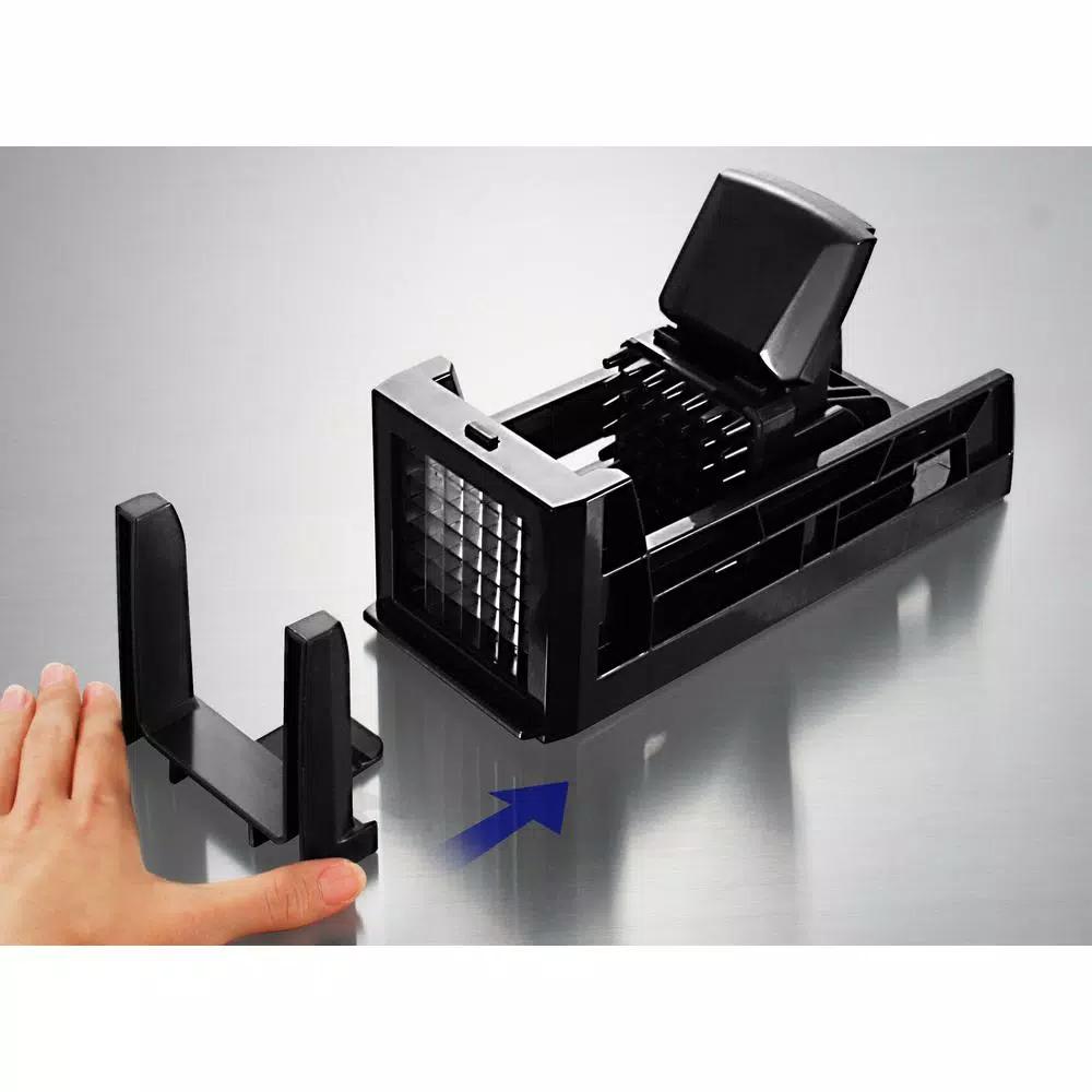 Simposh Easy Food Slicer Dicer and French Fry Cutter with Ratchet Action Pusher