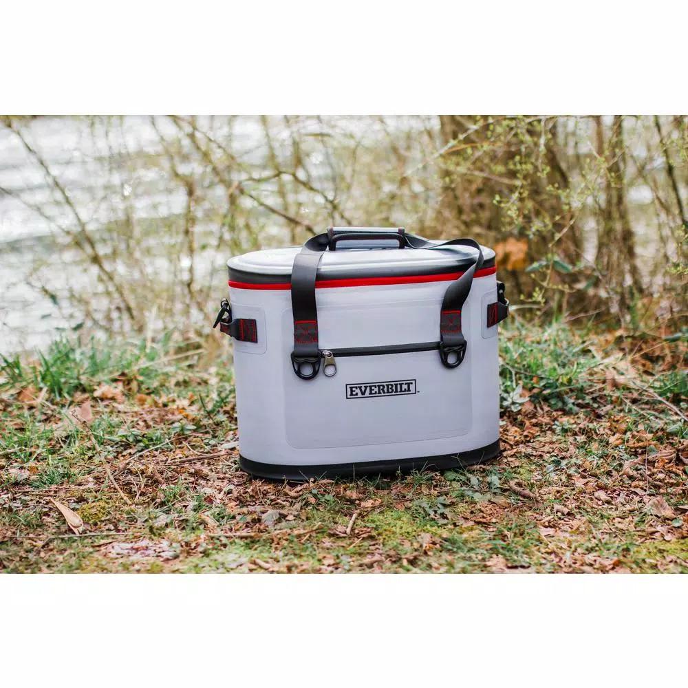 Everbilt 30-Can Soft-Sided Cooler Bag with Waterproof Zipper - 10.46 Qt.